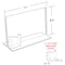 Azar Displays 11'W x 8.5'H Double-Foot w/ Attached Tri-Fold Pocket, PK10 252041 - alternate 2